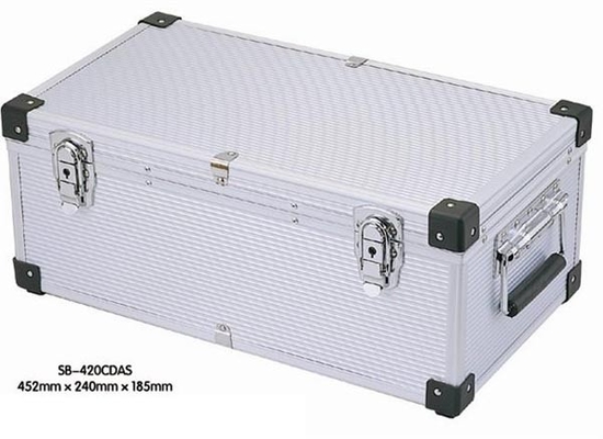 алюминиевый металл нося случая хранения КОМПАКТНОГО ДИСКА 120pcs/пластичная ручка